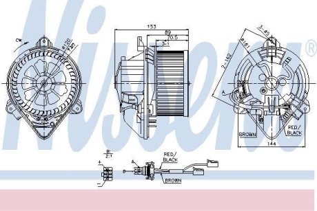 Вентилятор салона NISSENS 87053