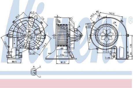 Вентилятор салона NISSENS 87078