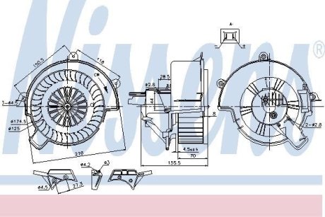 Вентилятор салона NISSENS 87083