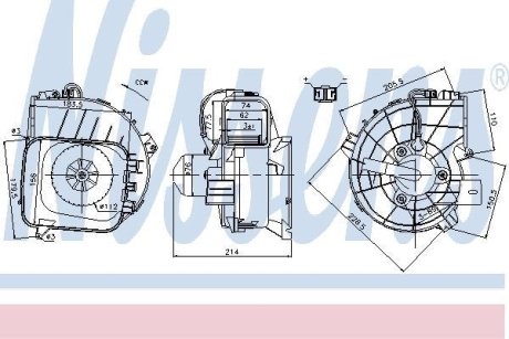 Вентилятор салона NISSENS 87084