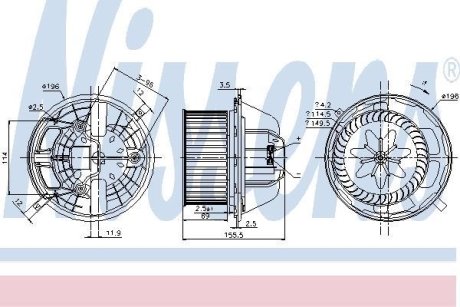 DMUCHAWA RHD NISSENS 87118