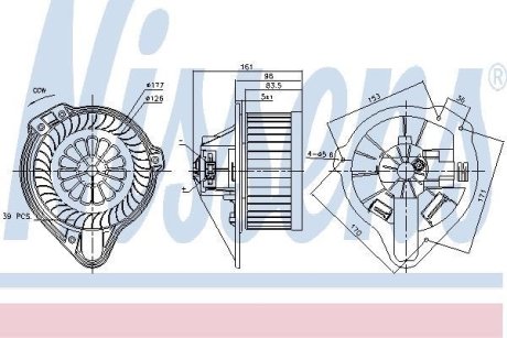 Вентилятор салону NISSENS 87170