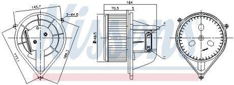 Вентилятор обігрівача NISSENS 87241