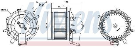 Вентилятор салону NISSENS 87290