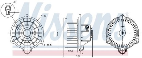 Вентилятор салону NISSENS 87390