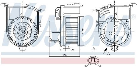 Вентилятор салону NISSENS 87398