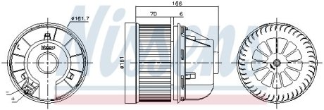 Вентилятор салона NISSENS 87490