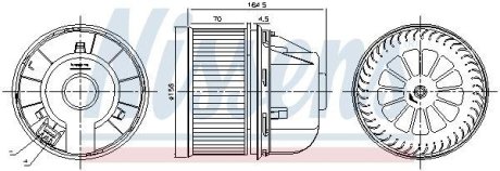 Вентилятор салона NISSENS 87492