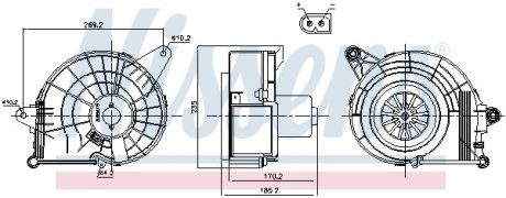 DMUCHAWA DB VIANO /W639/ 03- NISSENS 87500 (фото 1)