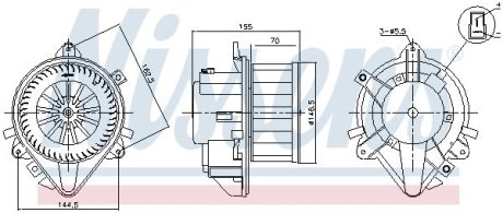 Вентилятор салона NISSENS 87804