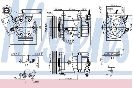 Компрессор, кондиционер NISSENS 890041