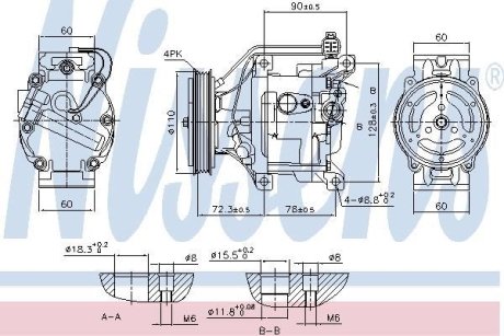 Компрессор, кондиционер NISSENS 890047