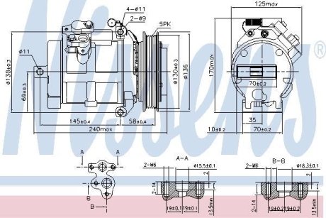 Компрессор, кондиционер NISSENS 890049