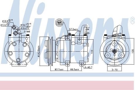 Компресор кондиціонера NISSENS 890059