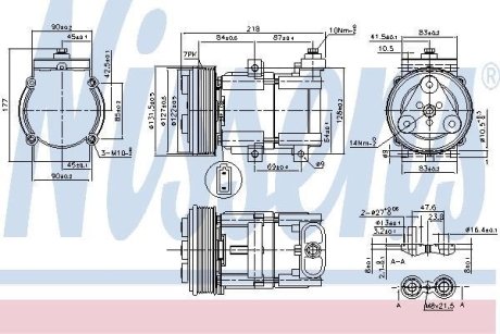 Компрессор, кондиционер NISSENS 890081