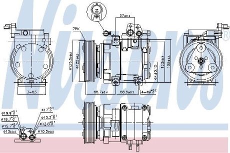 Компрессор, кондиционер NISSENS 890129