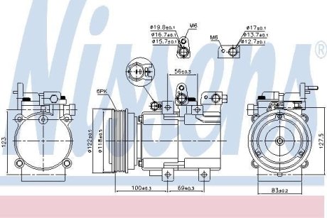 Компрессор, кондиционер NISSENS 890130