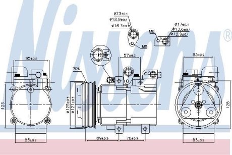 Компрессор, кондиционер NISSENS 890136