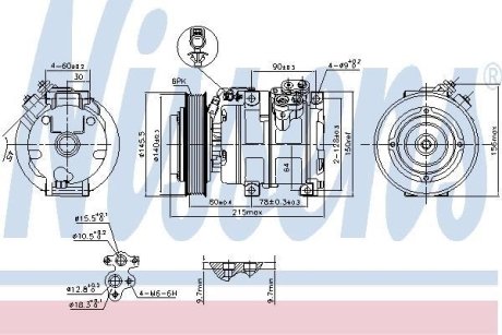 Компрессор, кондиционер NISSENS 890166