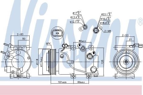 Компрессор кондиционера NISSENS 890174