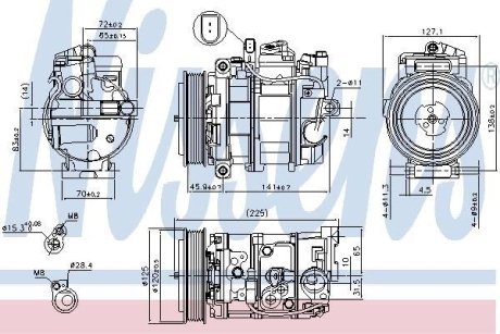 Компресор кондиціонера NISSENS 890191