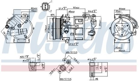 Компрессор кондиционера NISSENS 890210 (фото 1)