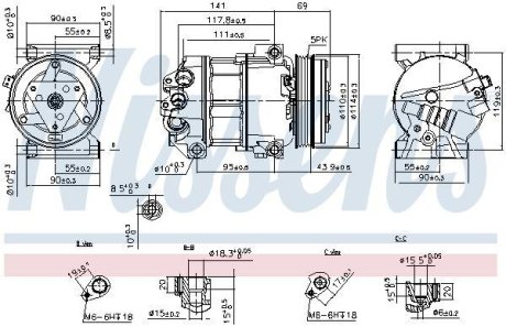 Компресор кондиціонера NISSENS 890211