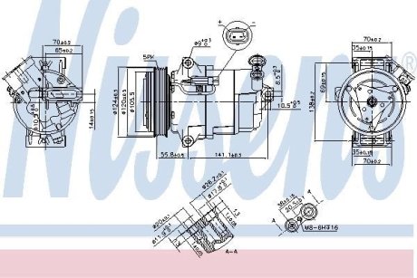 Компресор кондиціонера NISSENS 890262