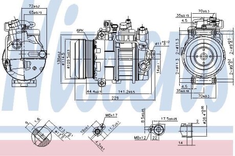 Компресор кондиціонера NISSENS 890296