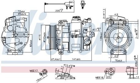 Компресор кондиціонера NISSENS 890306