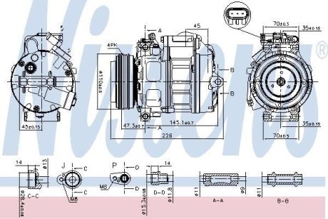 Компрессор кондиционера NISSENS 890329