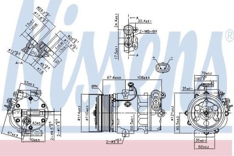 Компресор кондиціонера NISSENS 890388