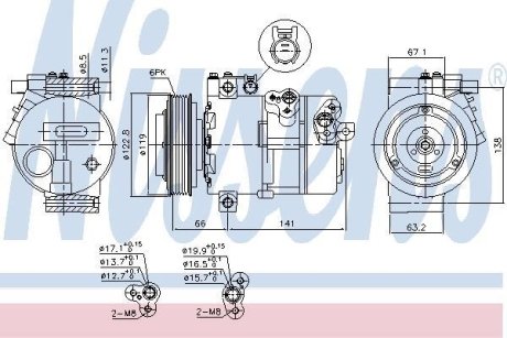 Компресор кондиціонера First Fit NISSENS 890394