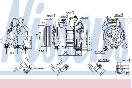 Компресор кондиціонера NISSENS 890397