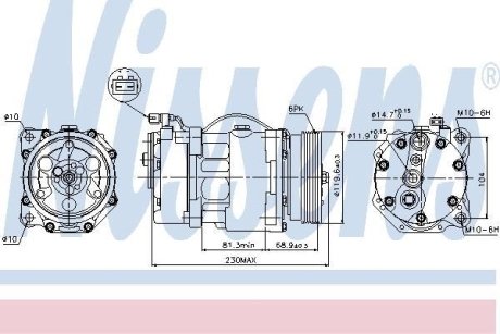 Компресор кондиціонера NISSENS 89040