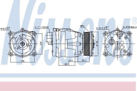 Компресор кондиціонера NISSENS 89048