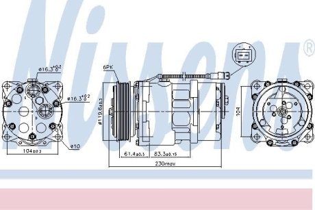 Компресор кондиціонера First Fit NISSENS 89055