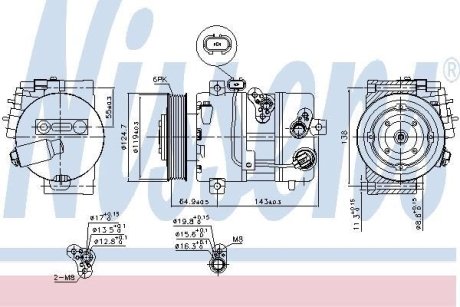 Компресор кондиціонера First Fit NISSENS 890578