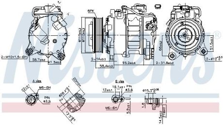 KOMPRESOR KLIMAT. BMW NISSENS 890622