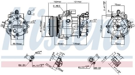 SPRКЇARKA KLIM VW POLO 09- NISSENS 890659