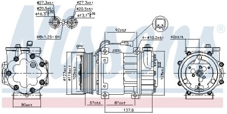 Компресор кондиціонера FORD NISSENS 890699 (фото 1)