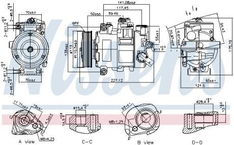 KOMPRESOR KLIMY AUDI Q5 15- NISSENS 890757