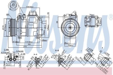 Компресор кондиціонера NISSENS 89093