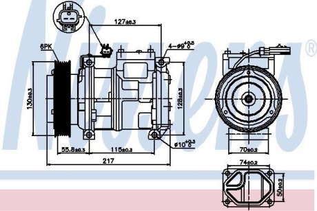 Компресор кондиціонера NISSENS 89097