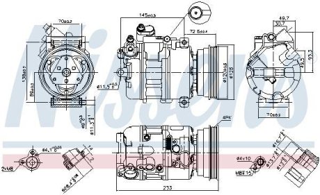 Компресор кондиціонера NISSENS 89112