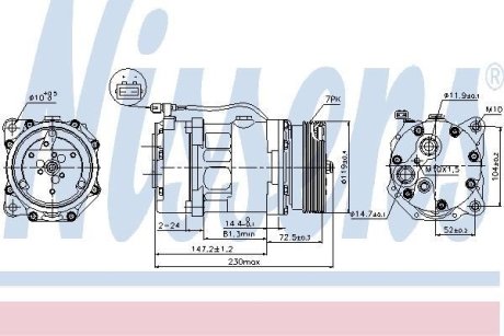 Компресор кондиціонера NISSENS 89118