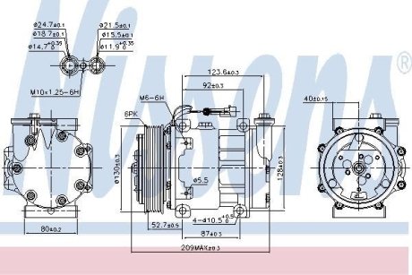 Компресор кондиціонера NISSENS 89120