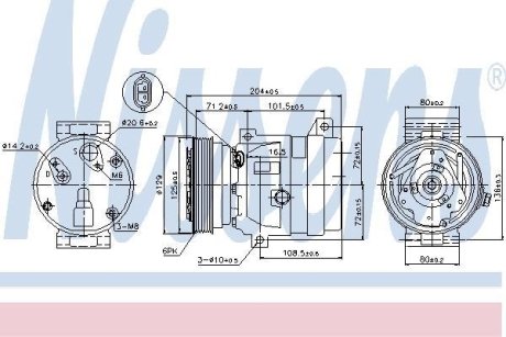 Компресор кондиціонера NISSENS 89121