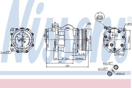 Компресор кондиціонера NISSENS 89165