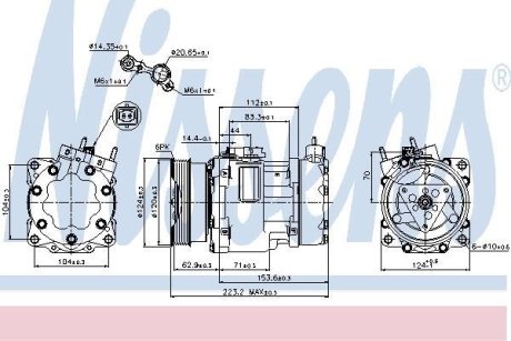 Компресор кондиціонера NISSENS 89178